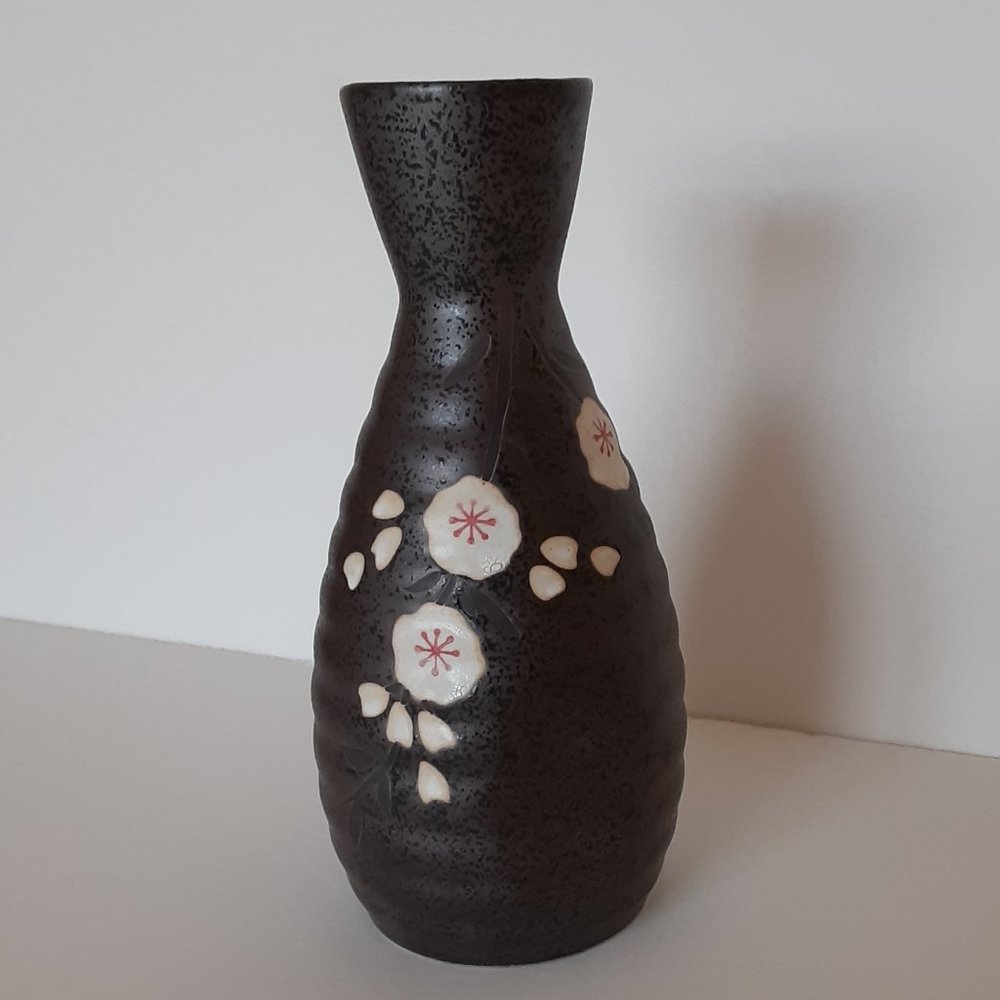 Sake Tokkuri Carafe Sakura Cherry Blossoms 6"
